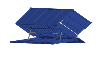 Multimodal Transport Automatic Dumping Open top Container