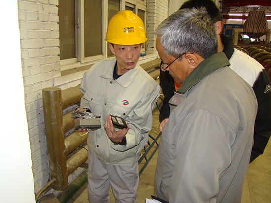 商检期间与外商交谈